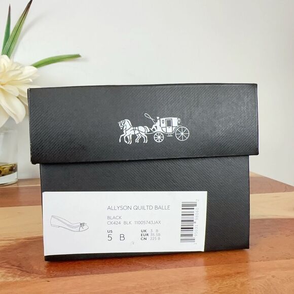 NWT Coach Allyson Quilted Ballet size‎ US5 B - Picture 5 of 6